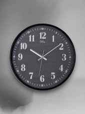 Galaxy 218-K-1 Serisi Eskitme Metal Görünümlü Sessiz Akar Modern Duvar Saati 30 cm - 1
