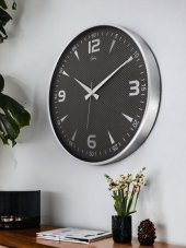 Galaxy 717-G-2 Serisi Klasik Rakamlı Metal Görünümlü Sessiz Akar Modern Duvar Saati 40 cm - 2
