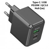 Polham HC Series PD 20W 1x QC3.0 USB, 1xType-C Girişli Süper Hızlı Şarj Adaptörü Başlığı, Isınmaz, Akım Korumalı, Akıllı Şarj Adaptörü - 2
