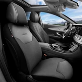 Otom Exclusive Koruyucu Oto Koltuk Minderi Premium Keten Siyah - 1