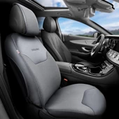 Otom Exclusive Koruyucu Oto Koltuk Minderi Premium Keten  Füme - 1