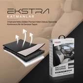 Otom Exclusive Koruyucu Oto Koltuk Minderi Premium Keten Bej - 4