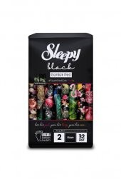 Sleepy Black Premium Plus Günlük Ped Uzun 32 Adet Ped - 2
