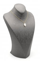 Ay Taşı Doğal Taş Gold Renkli Kolye thumbnail 2