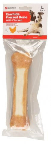 Flamingo Tavuk Eti Kaplı Kemik Köpek Ödülü 20 cm 210 gr Skt:09/2025 - 1