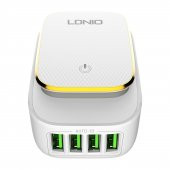 LDNIO LED Işıklı 4 Çıkışlı 4.4 A Çoklu Şarj Cihazı - 2