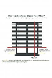 Futbolcu Baskılı Zebra Perde Çocuk Odası Perdesi Zebra Stor Perde - 3