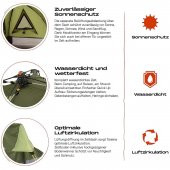 Where Tomorrow Dreieck Otomatik Çadır-YEŞİL thumbnail 2