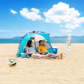 QuickUP Otomatik Plaj Çadırı-MAVİ thumbnail 3