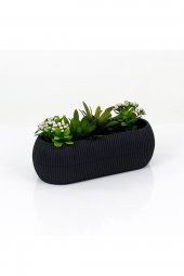 TOPTANBULURUM Mercan Uzun Saksı 27.7x11.8x9.8 cm No:2 1.3 Lt - 1