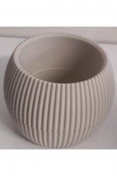 TOPTANBULURUM Mercan Saksı 2 Numara 0,35 Litre Su Hazneli Dekoratif Kaktüs Sukulent Saksı 11,8x9,2 cm - 2
