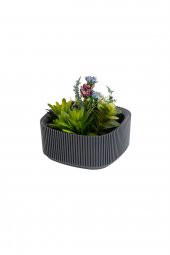 TOPTANBULURUM Aranjman Plastik Saksı 19.8x19.8x9.1 cm 1.8 Lt No2 Renk 2 - 1