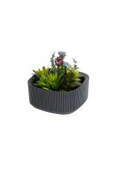 TOPTANBULURUM Aranjman Plastik Saksı 16.5x16.5x7.5 cm 1 Lt No1 Renk 3 - 1