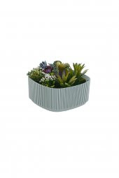 TOPTANBULURUM Aranjman Plastik Saksı 16.5x16.5x7.5 cm 1 Lt No1 Renk 2 - 1