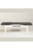 ZEYTUN Ahşap Açılır Bench Beyaz Antrasit - 3