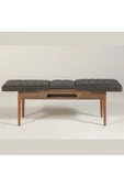 ZEYTUN Ahşap Açılır Bench Ceviz Antrasit - 3