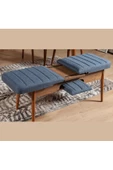 ZEYTUN Ahşap Açılır Bench Ceviz Lacivert - 4