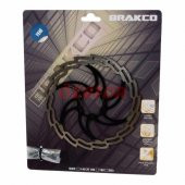 Brakco 160 mm Disk Fren Rotoru 160MM-STEEL 6 Vida MTB PERFORMANS Rotor Siyah - 2