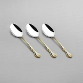 Nehir Lalezar Altın Sade 12 Kişilik 89 Parça Kutulu Çatal Kaşık Bıçak Takımı thumbnail 10