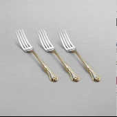 Nehir Lalezar Altın Sade 12 Kişilik 89 Parça Kutulu Çatal Kaşık Bıçak Takımı thumbnail 8