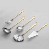 Nehir Lalezar Altın Sade 12 Kişilik 89 Parça Kutulu Çatal Kaşık Bıçak Takımı thumbnail 3