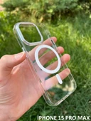 İphone 15 Pro Max Hybrid Magsafe Animasyonlu Sararmaz Kılıf thumbnail 2