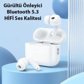 Polham HC Series BT5.3V TWS Kablosuz Mikrofonlu Silikon Kulakiçi Kulaklık, 300mAh Şarjlı Su Geçirmez HİFİ Ses Destekli Kulaklık - 2