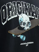 JACK JONES Erkek Kuru Kafa Baskılı Bisklet Yaka Sweatshirt 12244220 - 6