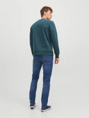 JACK JONES Erkek Kuru Kafa Baskılı Bisklet Yaka Sweatshirt 12244220 thumbnail 2