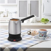 GOLDMASTER KAHVEZADE BY-5321 CEZVE İNOX PASLANMAZ ÇELİK ÇİFT AĞIZLI 5 FİNCAN KAPASİTELİ ELKT - 3