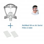 Resmed Mirage Fx CPAP Burun Maskesi+S9 ve Air Serisi Filtre 2li - 2