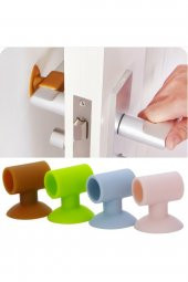 Vakumlu Kapı Stoperi 4 Adet Kapı Kolu Koruyucu Silikon Aparat Çok Amaçlı Tutucu - 4