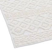 Chenille Krem Yumuşak Yıkanabilir Çocuk Odası Oturma Odası Salon Mutfak Halısı N1 - 5
