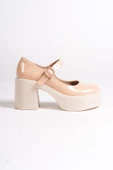 BİZA Ten Rugan Kalın Platform Topuklu Mary Jane Günlük Ayakkabı - 4