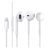 Apple Iphone Uyumlu Lightning Kablolu Mikrofonlu Kulak İçi Kulaklık Beyaz - 1