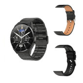 G3 Max Akıllı Saat (IOS-ANDROID UYUMLU) SİYAH KASA- 3 KORDONLU SİYAH RENK - 3