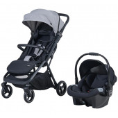 Prego 2026 Smart Fold Travel Bebek Arabası Gri - 1