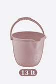 Flosoft Bebek Banyo Kovası, Saplı Oluklu Çok Amaçlı Kova 13 litre thumbnail 5