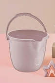Flosoft Bebek Banyo Kovası, Saplı Oluklu Çok Amaçlı Kova 13 litre thumbnail 6