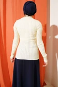 Fitilli Esnek Triko Kazak Ekru - 3