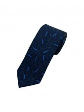 Brianze Lacivert Mavi Motif Desen Kravat thumbnail 2