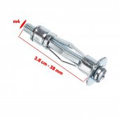 Çelik Alçıpan Boşluk Dübel FRT Tuğla Paraşüt Duvar Bims 4x38 Metal 5 Adet - 2