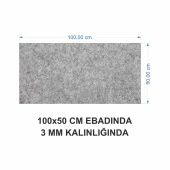 Yün Keçe Çalışma Masası Düzenleme Bilgisayar & Oyuncu Mouse Pad Açık Gri 50x150 cm - 3