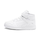 Puma Rebound Layup SL V Çocuk Ayakkabı Siyah 37048802 Beyaz - 1