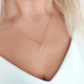 Vaoov 925 Ayar Gümüş Taç Çakra Kolye thumbnail 7