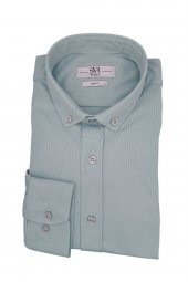 UZUN KOL SLIM FIT ÖRME GÖMLEK thumbnail 1