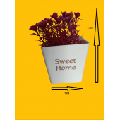 Yapay Çiçek Saksılı Boyutları 7 cm X 14 cm - 1