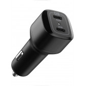 Spigen PowerArc ArcStation 65W Hızlı Araç Şarj Cihazı 2 Port (USB-C PD3.0 45W + USB-C PD3.0 20W) PC2000 - ACP02562 - 1