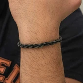 Gümüş Kazaziye Örgü Bileklik  SL2144 thumbnail 9