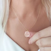 Vaoov 925 Ayar Gümüş Solar Plexus Çakrası Kolye thumbnail 6